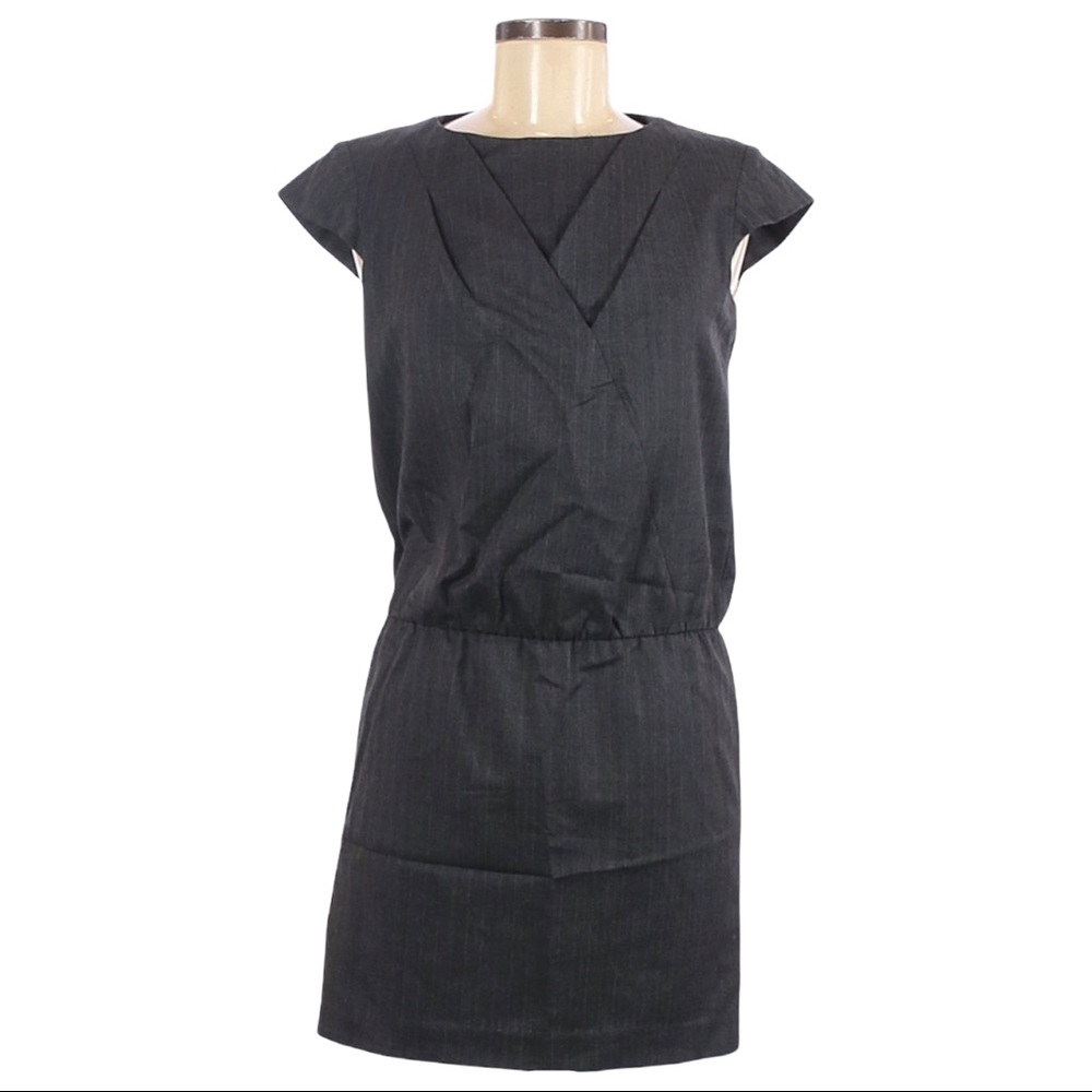Stage of Playlord Career Muted Stripe Gray Dress 2